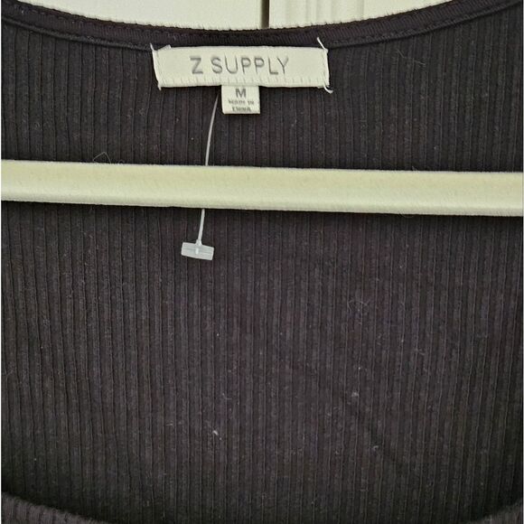 Z Supply Black Ribbed Women's Top - Picture 3 of 4